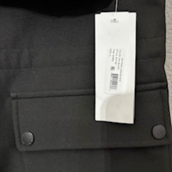 French Connection brand black mid-weight hooded all-weather outerwear NWT Size M - Picture 5 of 13